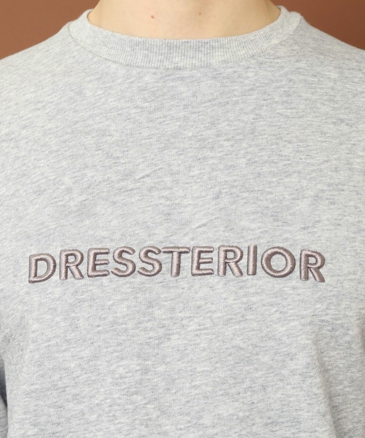 ドレステリア(メンズ)(DRESSTERIOR(Men))の3Dロゴ刺繍 ロングスリーブスウェットT9