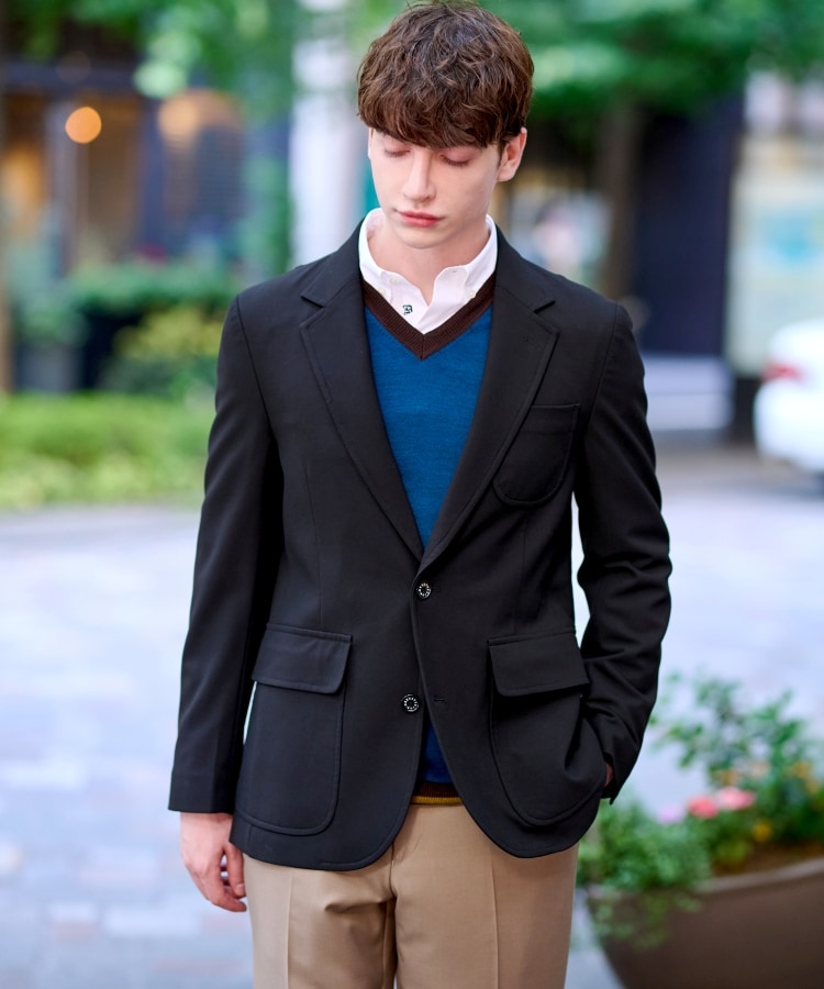 ドレステリア(メンズ)(DRESSTERIOR(Men))の【セットアップ可】ストレッチリラクシング スリーパッチジャケット12