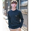 ドレステリア(メンズ)(DRESSTERIOR(Men))のハイカウント フライスロングTシャツ ブラック(019)