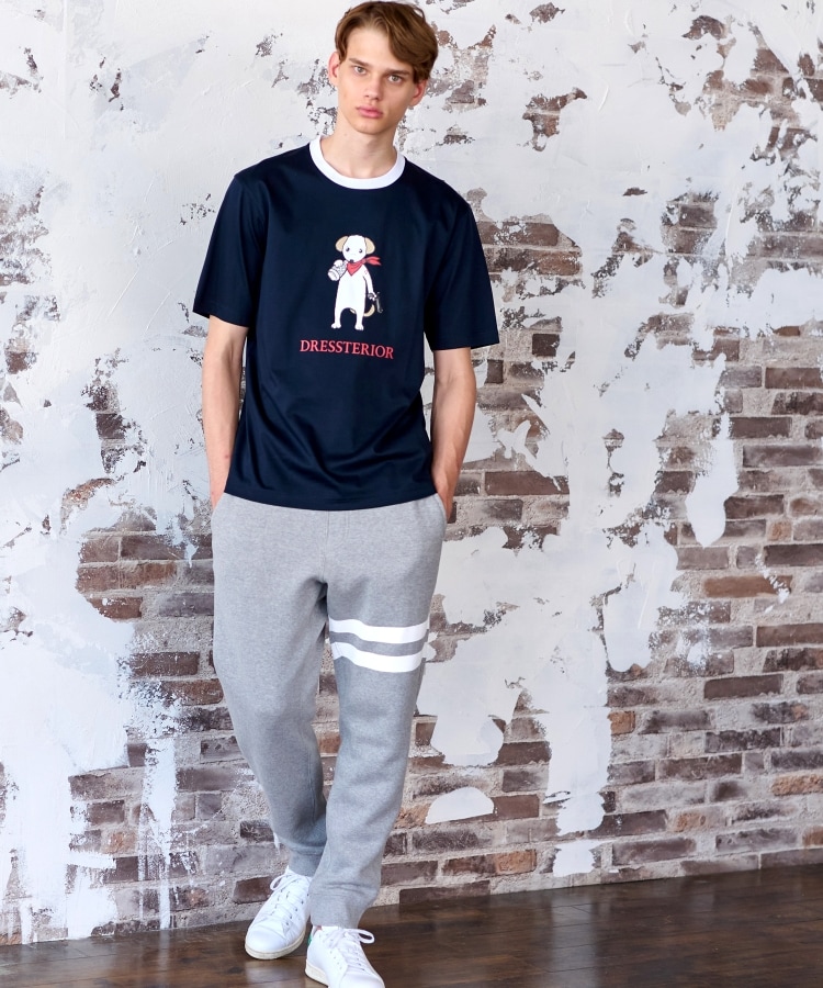 ドレステリア(メンズ)(DRESSTERIOR(Men))の【接触冷感／抗菌防臭／消臭】ICE CLEAR COTTON DRINKER DOG Tシャツ20