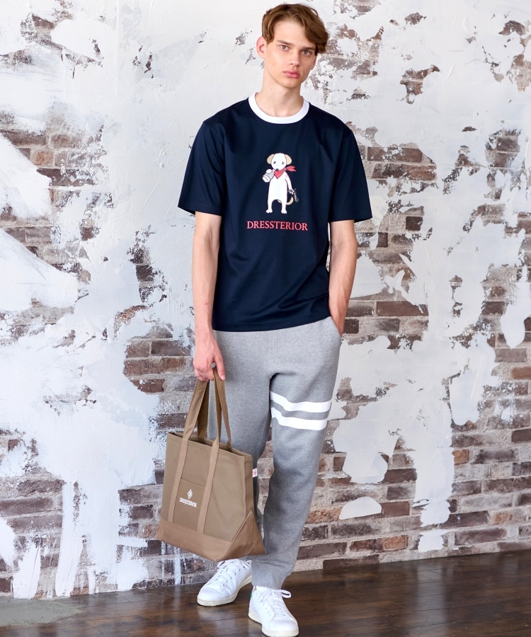 ドレステリア(メンズ)(DRESSTERIOR(Men))の【接触冷感／抗菌防臭／消臭】ICE CLEAR COTTON DRINKER DOG Tシャツ21