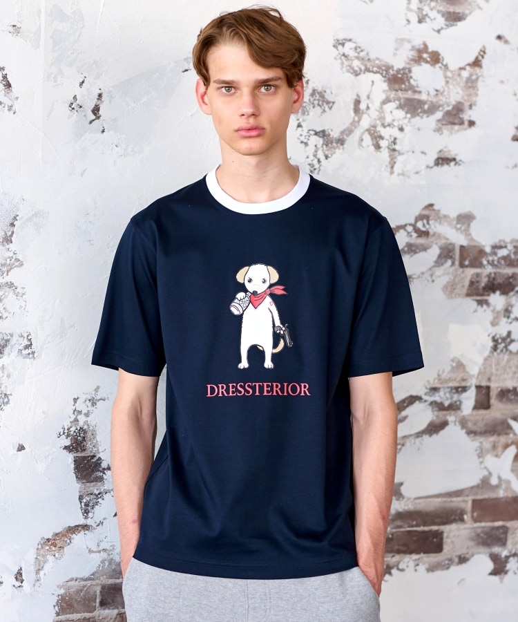 ドレステリア(メンズ)(DRESSTERIOR(Men))の【接触冷感／抗菌防臭／消臭】ICE CLEAR COTTON DRINKER DOG Tシャツ23