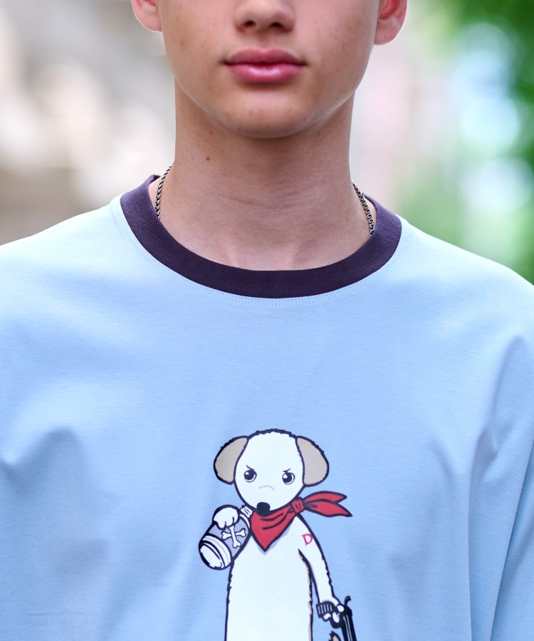 ドレステリア(メンズ)(DRESSTERIOR(Men))の【接触冷感／抗菌防臭／消臭】ICE CLEAR COTTON DRINKER DOG Tシャツ37