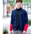 ドレステリア(メンズ)(DRESSTERIOR(Men))のスリーブカラーブロックカーディガン14