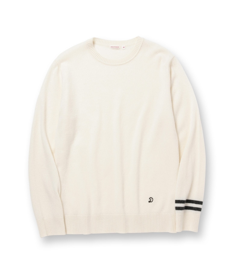 カシミヤ100%】ピュアカシミヤクルーネックニット(ニット カシミヤ100%】ピュアカシミヤクルーネックニット(ニット