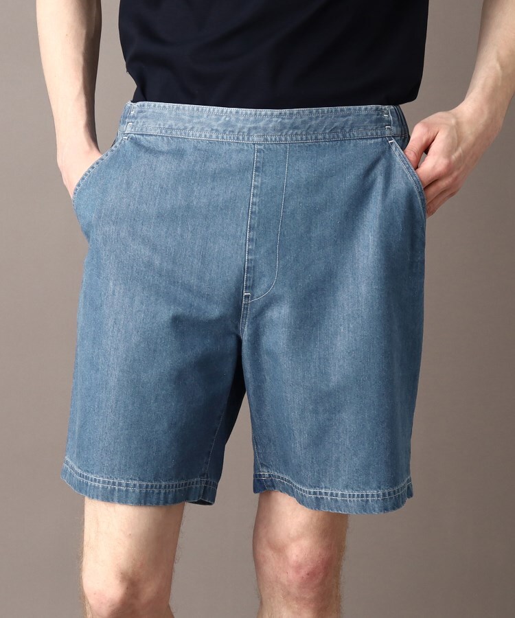 PGG】リサイクルポリデニムストレッチ ショートパンツ (MENS) メンズ