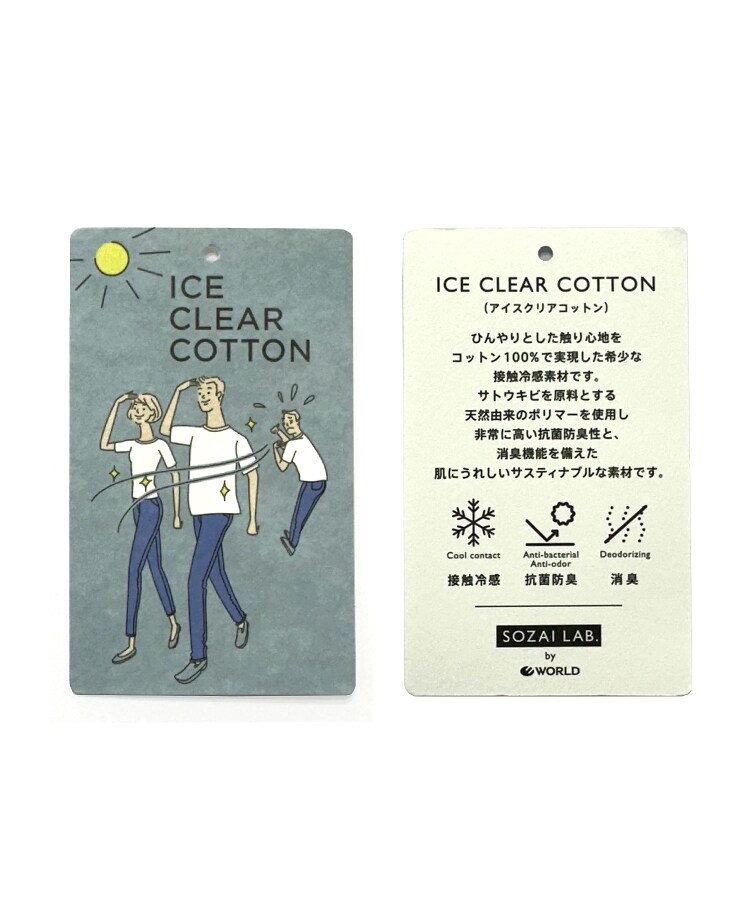 ドレステリア(メンズ)(DRESSTERIOR(Men))の【接触冷感／抗菌防臭／消臭】ICE CLEAR COTTON ガンラビットTシャツ68