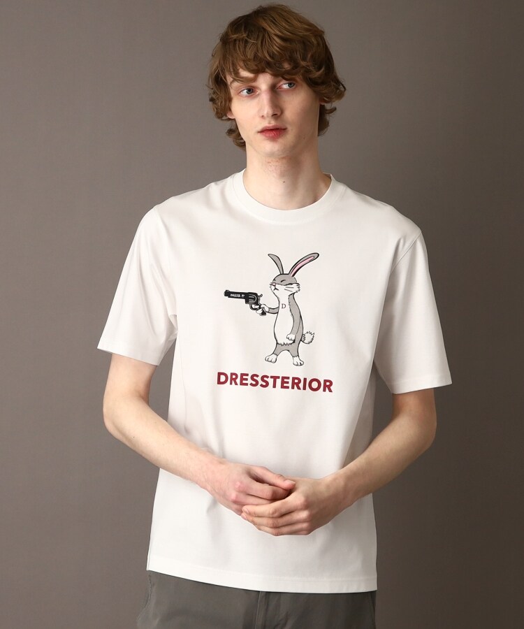 ドレステリア(メンズ)(DRESSTERIOR(Men))の【接触冷感／抗菌防臭／消臭】ICE CLEAR COTTON ガンラビットTシャツ18