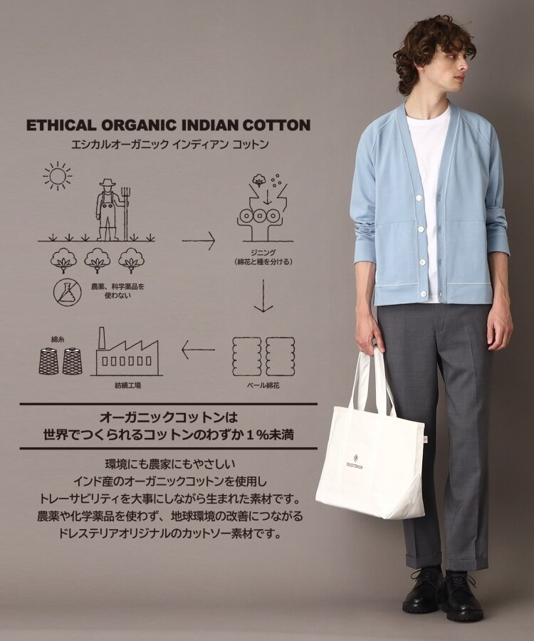 エシカルオーガニックコットン カーディガン(カーディガン エシカルオーガニックコットン カーディガン(カーディガン