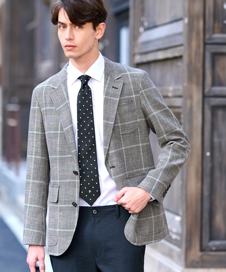 ドレステリア(メンズ)(DRESSTERIOR(Men))のウールコットン グレンチェックジャケット5