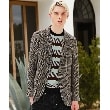ドレステリア(メンズ)(DRESSTERIOR(Men))のウールコットン グレンチェックジャケット モカブラウン(242)