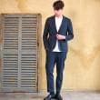 ドレステリア(メンズ)(DRESSTERIOR(Men))の【セットアップ可/吸湿速乾/Safari5月号掲載】COOL MAX シアサッカーパンツ2