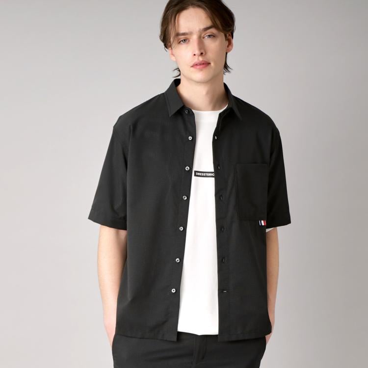 ドレステリア(メンズ)(DRESSTERIOR(Men))の【セットアップ可/撥水性/UVカット/Safari5月号掲載】COOL DOTS ショートスリーブシャツ カジュアルシャツ