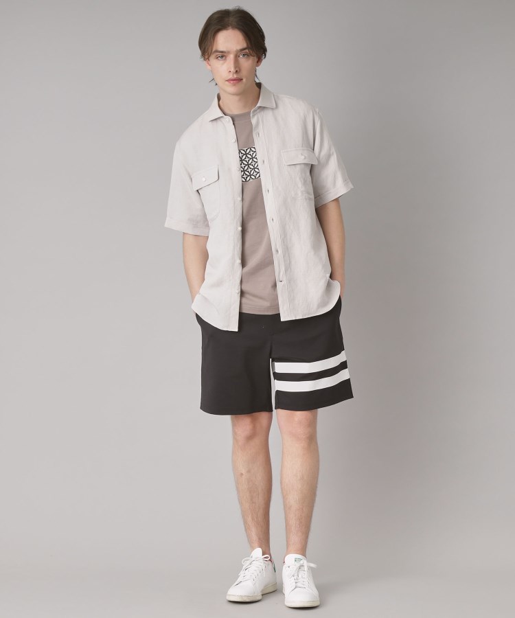 ドレステリア(メンズ)(DRESSTERIOR(Men))のリネンレーヨン ハーフスリーブシャツ34