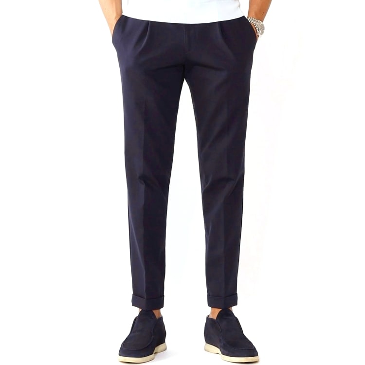 ドレステリア(メンズ)(DRESSTERIOR(Men))の【セットアップ可】《干場義雅×MOVB×DRESSTERIOR》トリプルコラボ DUPLEX COTTONトラウザーズ フルレングスパンツ