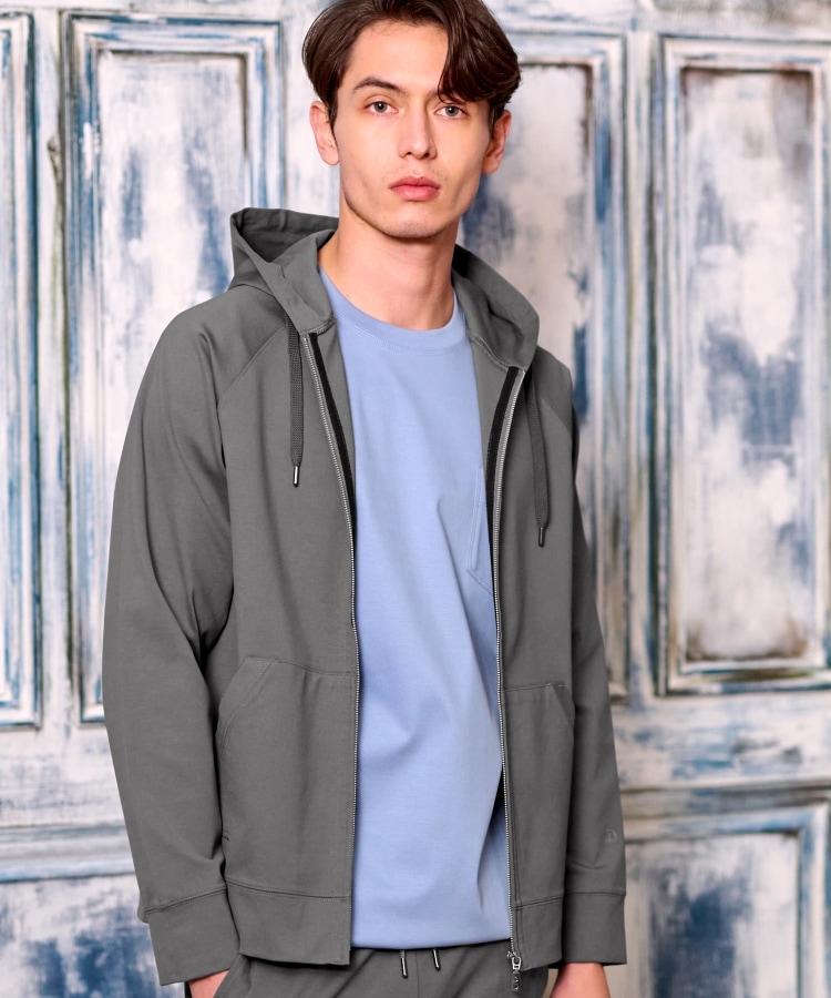 ドレステリア(メンズ)(DRESSTERIOR(Men))の【セットアップ可】ドライタッチ ハイカウントジップパーカ19