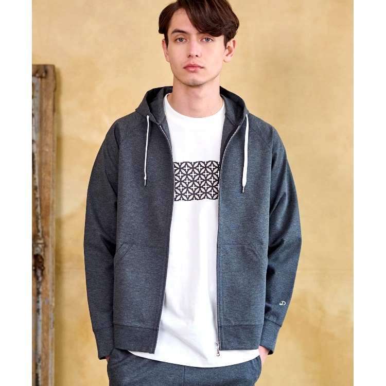 ドレステリア(メンズ)(DRESSTERIOR(Men))の【セットアップ可】ドライタッチ ハイカウントジップパーカ パーカー