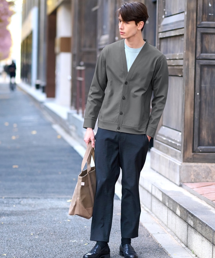 ドレステリア(メンズ)(DRESSTERIOR(Men))の【セットアップ可】ドライタッチ ハイカウントカーディガン1