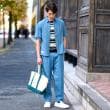 ドレステリア(メンズ)(DRESSTERIOR(Men))の【セットアップ可】ライトデニム ハーフスリーブシャツ4