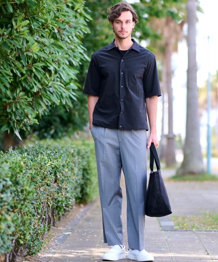 ドレステリア(メンズ)(DRESSTERIOR(Men))の【セットアップ可】ライトクロス 2WAYストレッチシャツ1