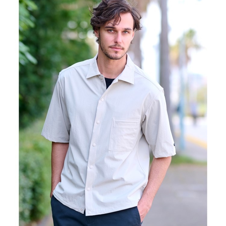ドレステリア(メンズ)(DRESSTERIOR(Men))の【セットアップ可】ライトクロス 2WAYストレッチシャツ カジュアルシャツ