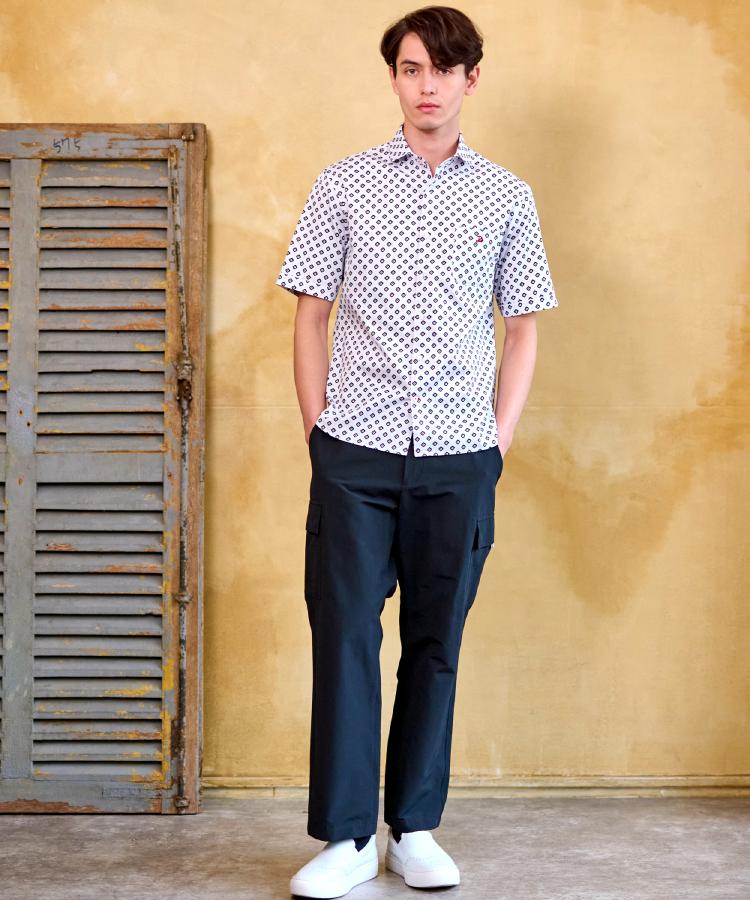 ドレステリア(メンズ)(DRESSTERIOR(Men))のポートベロープリント ショートスリーブシャツ10