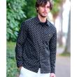 ドレステリア(メンズ)(DRESSTERIOR(Men))のポートベロープリントシャツ ブラック(519)