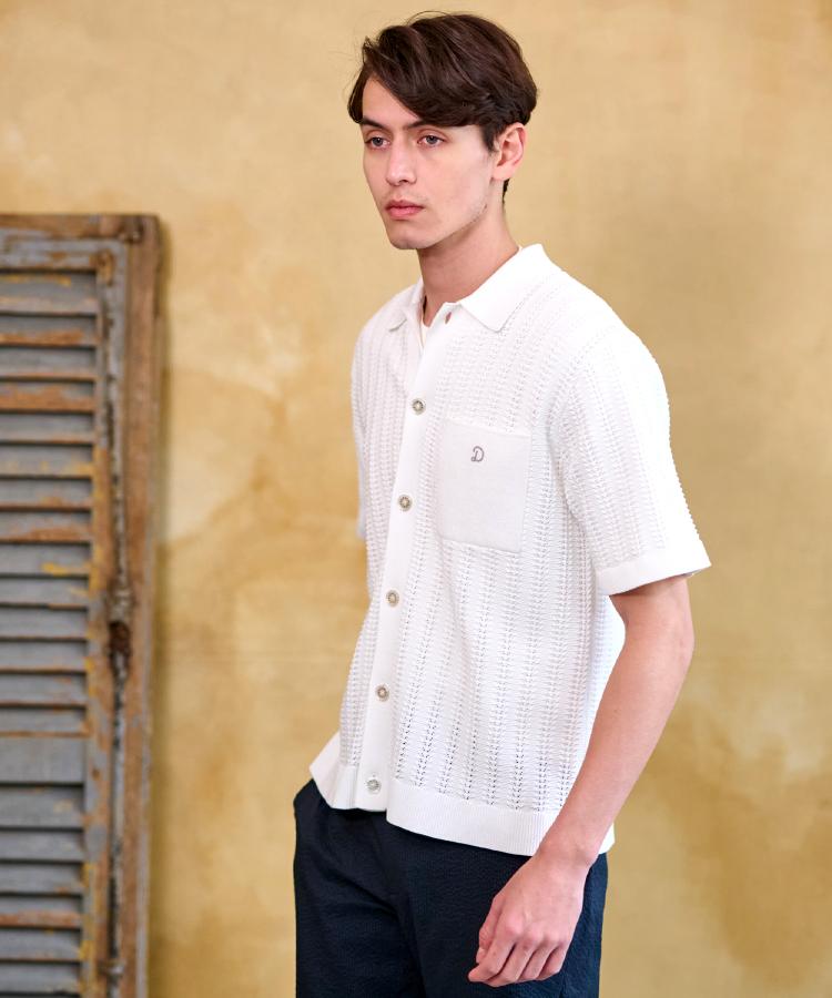 ドレステリア(メンズ)(DRESSTERIOR(Men))の【Safari5月号掲載】オーガニックコットン キューバニットシャツ9