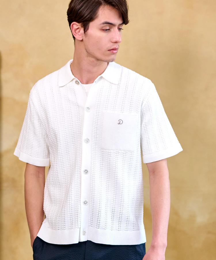 ドレステリア(メンズ)(DRESSTERIOR(Men))の【Safari5月号掲載】オーガニックコットン キューバニットシャツ10