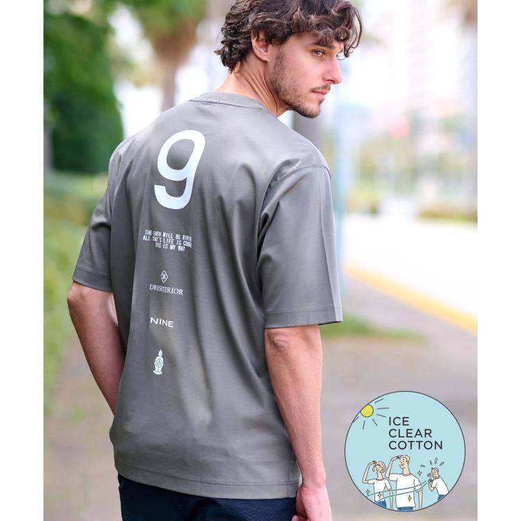 ドレステリア(メンズ)(DRESSTERIOR(Men))の【接触冷感／抗菌防臭／消臭】ICE CLEAR COTTON NINEストリートTシャツ Ｔシャツ
