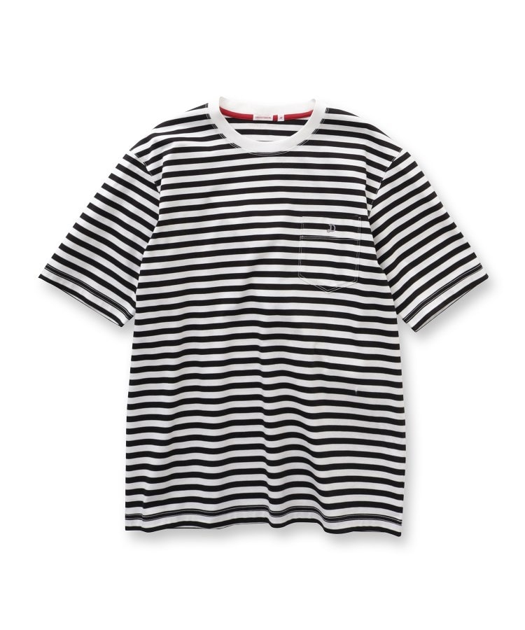 ドレステリア(メンズ)(DRESSTERIOR(Men))の【接触冷感/抗菌防臭/消臭】ICE CLEAR COTTON ボーダーポケットTシャツ2