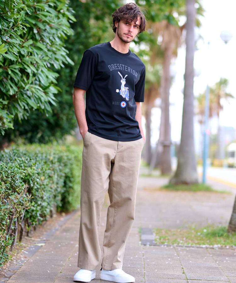 ドレステリア(メンズ)(DRESSTERIOR(Men))の【接触冷感/抗菌防臭/消臭/Safari5月号掲載】ICE CLEAR COTTON ロンドンラビットTシャツ6