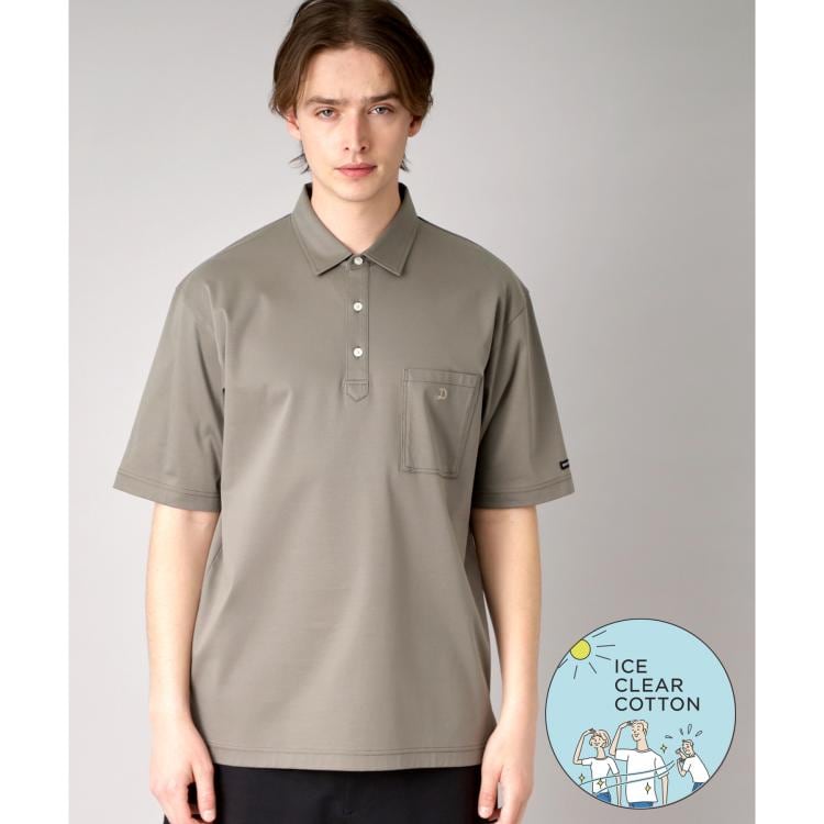 ドレステリア(メンズ)(DRESSTERIOR(Men))の【接触冷感/抗菌防臭/消臭】ICE CLEAR COTTON オーバーフィットポロシャツ ポロシャツ