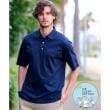 ドレステリア(メンズ)(DRESSTERIOR(Men))の【接触冷感/抗菌防臭/消臭】ICE CLEAR COTTON オーバーフィットポロシャツ ネイビー(094)