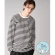 ドレステリア(メンズ)(DRESSTERIOR(Men))の【接触冷感/抗菌防臭/消臭】ICE CLEAR COTTON ボーダーロングTシャツ ブラック(319)