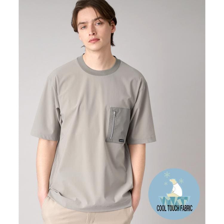 ドレステリア(メンズ)(DRESSTERIOR(Men))の【接触冷感】ハイストレッチ トリコットポケットTシャツ Ｔシャツ