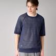 ドレステリア(メンズ)(DRESSTERIOR(Men))のペーパーコットン ハーフスリーブニット ネイビー(094)