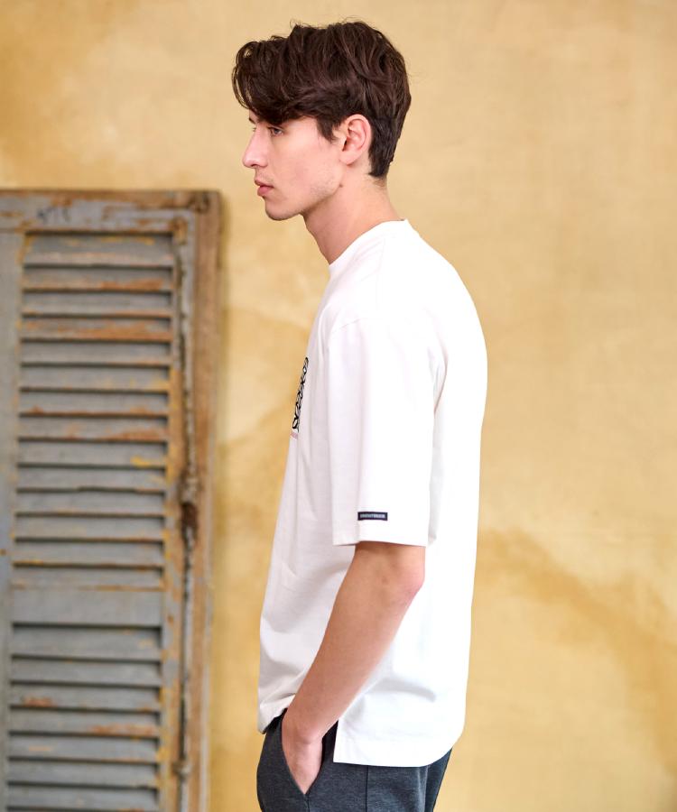 ドレステリア(メンズ)(DRESSTERIOR(Men))の【接触冷感/UVカット】BACK BREEZE TECH オーバーラップサークルプリントTシャツ16