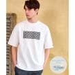 ドレステリア(メンズ)(DRESSTERIOR(Men))の【接触冷感/UVカット】BACK BREEZE TECH オーバーラップサークルプリントTシャツ ホワイト(001)