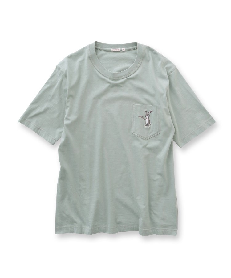 ドレステリア(メンズ)(DRESSTERIOR(Men))の【接触冷感/UVカット】BACK BREEZE TECH ラビットポケTシャツ36