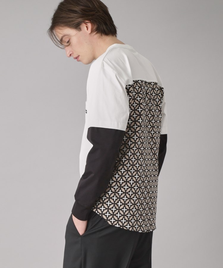 ドレステリア(メンズ)(DRESSTERIOR(Men))の【接触冷感/UVカット】BACK BREEZE TECH バックオーバーラップサークルレイヤードロングTシャツ10