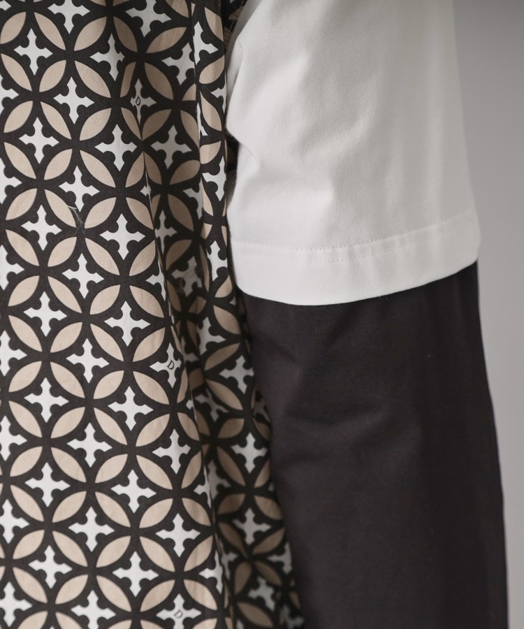 ドレステリア(メンズ)(DRESSTERIOR(Men))の【接触冷感/UVカット】BACK BREEZE TECH バックオーバーラップサークルレイヤードロングTシャツ14