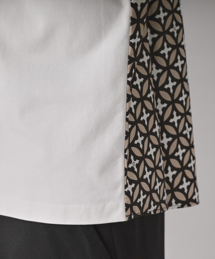 ドレステリア(メンズ)(DRESSTERIOR(Men))の【接触冷感/UVカット】BACK BREEZE TECH バックオーバーラップサークルレイヤードロングTシャツ17