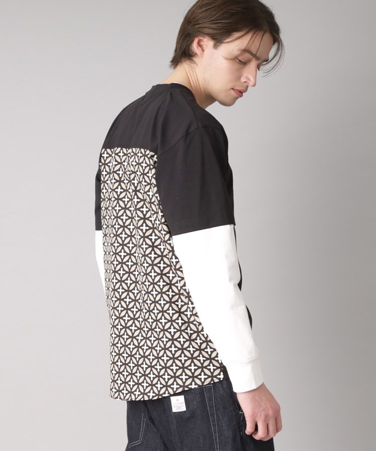 ドレステリア(メンズ)(DRESSTERIOR(Men))の【接触冷感/UVカット】BACK BREEZE TECH バックオーバーラップサークルレイヤードロングTシャツ20