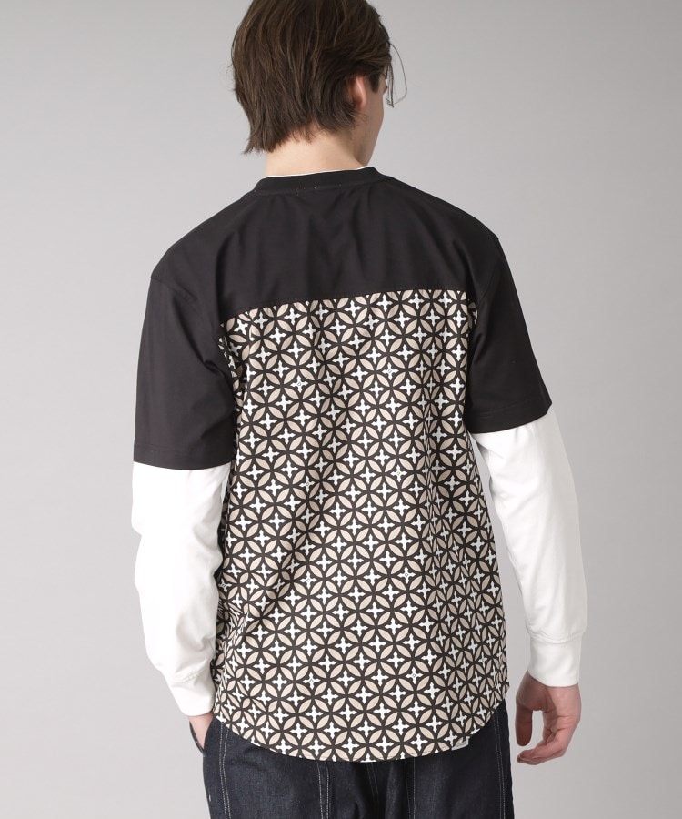 ドレステリア(メンズ)(DRESSTERIOR(Men))の【接触冷感/UVカット】BACK BREEZE TECH バックオーバーラップサークルレイヤードロングTシャツ21