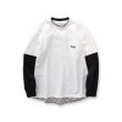 ドレステリア(メンズ)(DRESSTERIOR(Men))の【接触冷感/UVカット】BACK BREEZE TECH バックオーバーラップサークルレイヤードロングTシャツ3