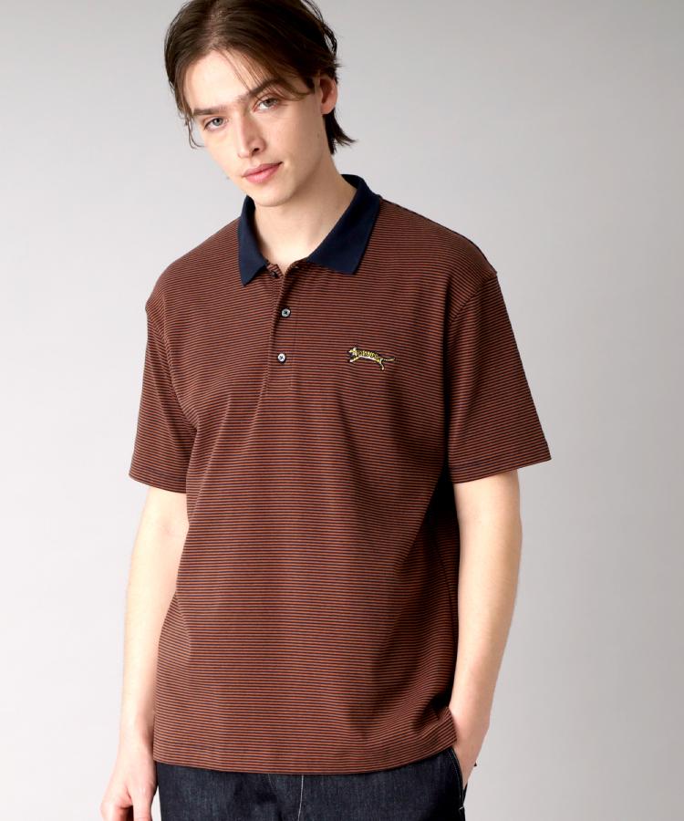 ドレステリア(メンズ)(DRESSTERIOR(Men))のドレステリア タイガーボーダーポロシャツ ネイビー(394)
