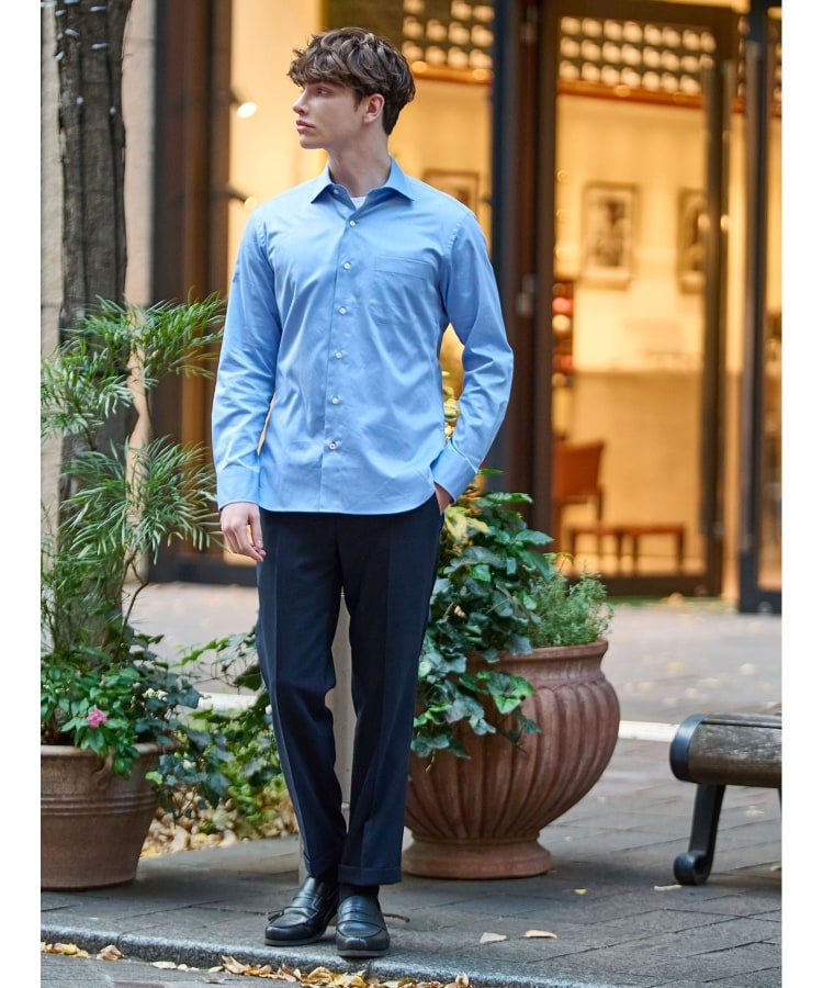 100/2 ワイドカラーシャツ(ドレスシャツ) | DRESSTERIOR(Men 100/2 ワイドカラーシャツ(ドレスシャツ) | DRESSTERIOR(Men