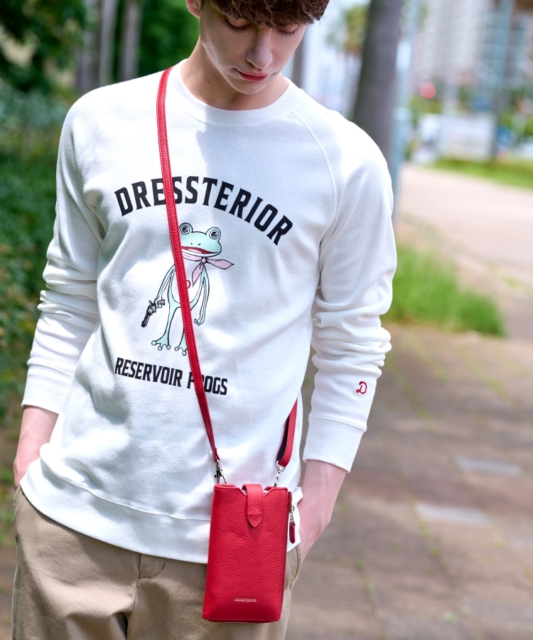 ドレステリア(メンズ)(DRESSTERIOR(Men))の【Safari5月号掲載】イタリアレザースマホショルダーバッグ1