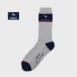 アダバット(メンズ)(adabat(Men))の【新レーベル ADABAT NAVY】バイカラーレギュラーソックス グレー(012)